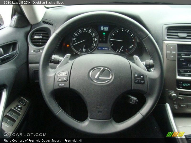 Obsidian Black / Black 2010 Lexus IS 250