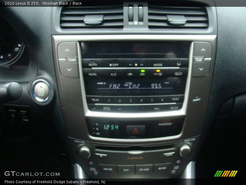 Obsidian Black / Black 2010 Lexus IS 250