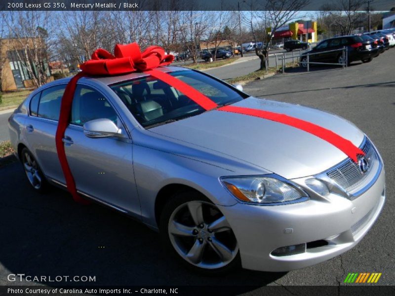 Mercury Metallic / Black 2008 Lexus GS 350
