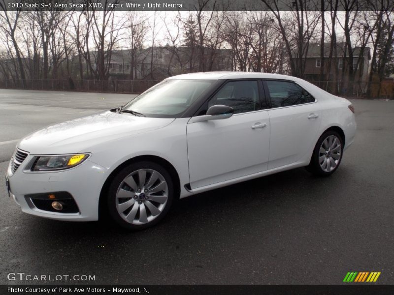 Arctic White / Light Neutral 2010 Saab 9-5 Aero Sedan XWD