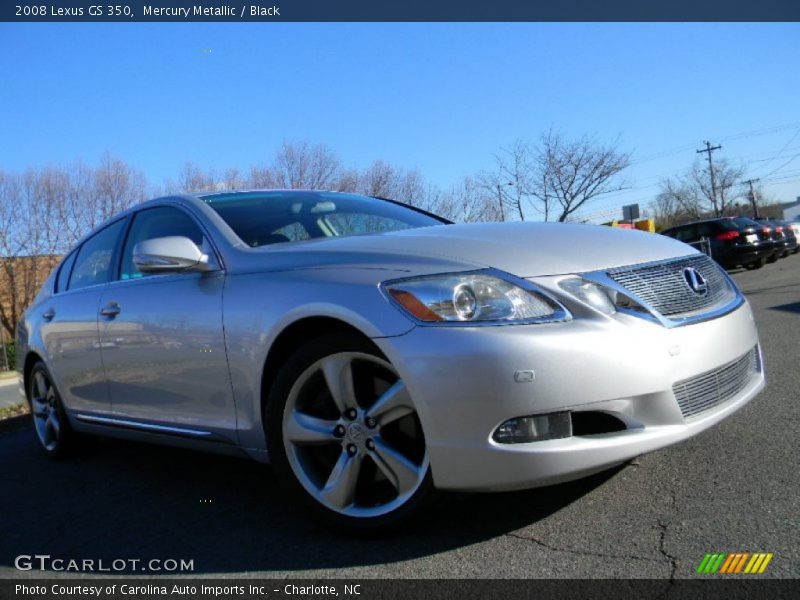 Mercury Metallic / Black 2008 Lexus GS 350