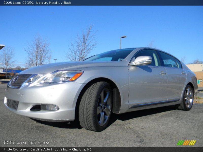 Mercury Metallic / Black 2008 Lexus GS 350