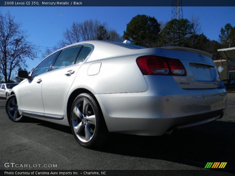 Mercury Metallic / Black 2008 Lexus GS 350