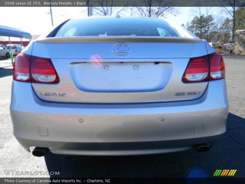 Mercury Metallic / Black 2008 Lexus GS 350