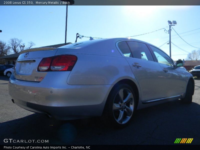 Mercury Metallic / Black 2008 Lexus GS 350