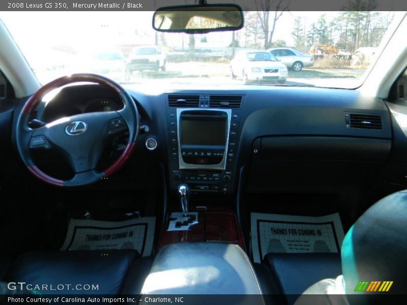 Mercury Metallic / Black 2008 Lexus GS 350