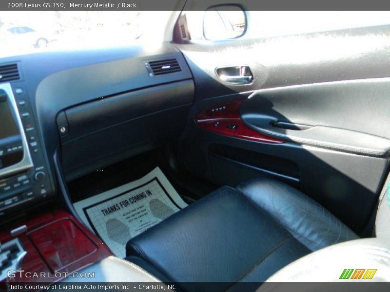 Mercury Metallic / Black 2008 Lexus GS 350