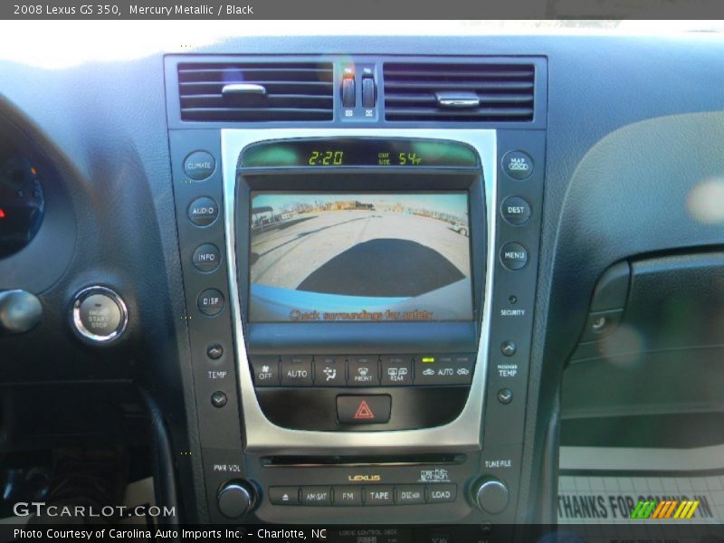Mercury Metallic / Black 2008 Lexus GS 350