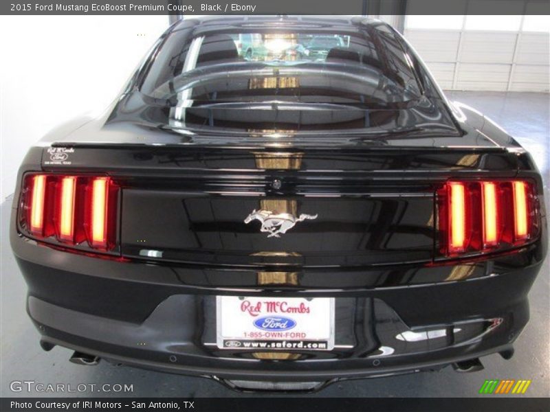 Black / Ebony 2015 Ford Mustang EcoBoost Premium Coupe