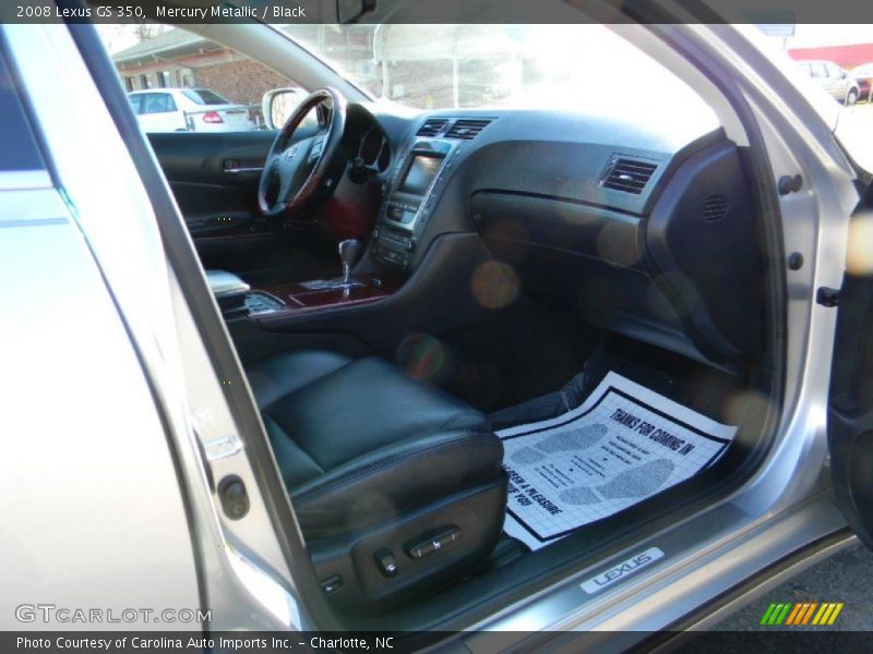 Mercury Metallic / Black 2008 Lexus GS 350