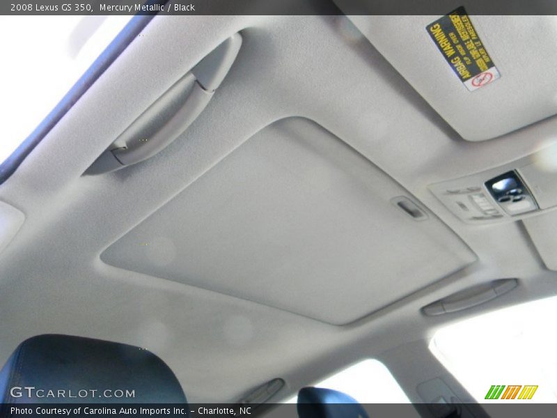 Mercury Metallic / Black 2008 Lexus GS 350