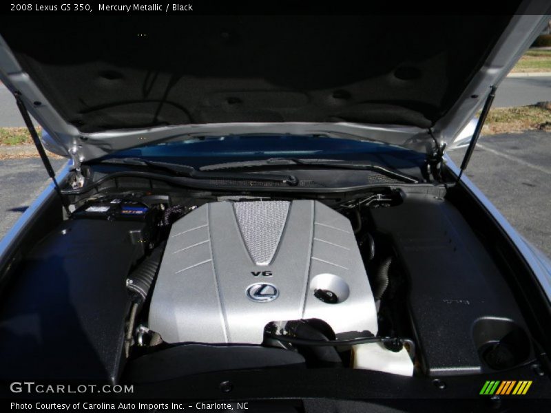 Mercury Metallic / Black 2008 Lexus GS 350