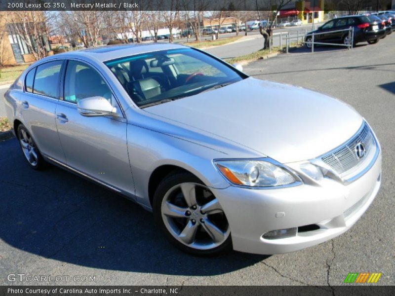 Mercury Metallic / Black 2008 Lexus GS 350