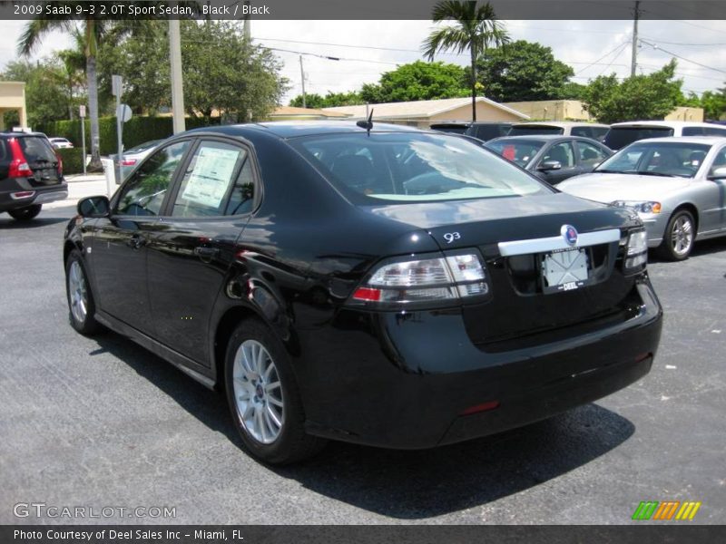 Black / Black 2009 Saab 9-3 2.0T Sport Sedan