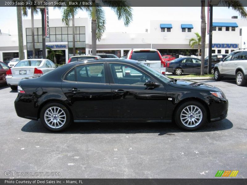Black / Black 2009 Saab 9-3 2.0T Sport Sedan