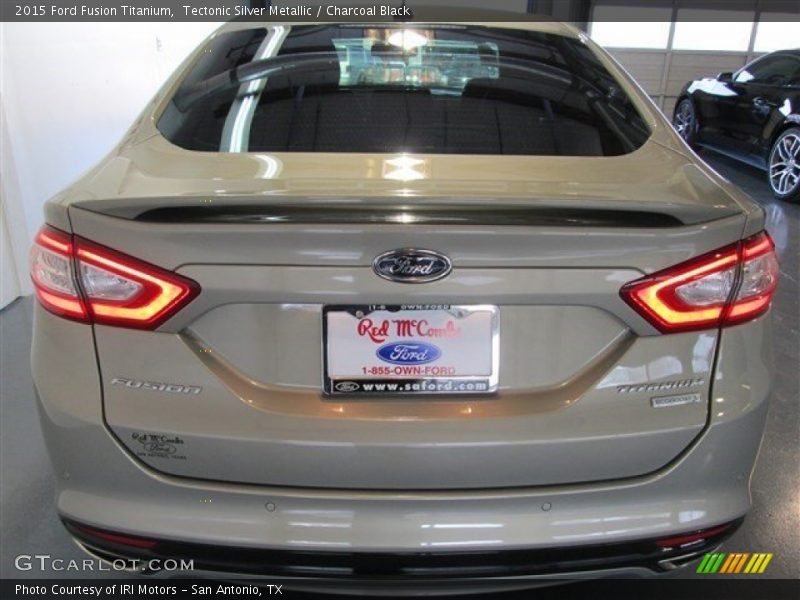 Tectonic Silver Metallic / Charcoal Black 2015 Ford Fusion Titanium