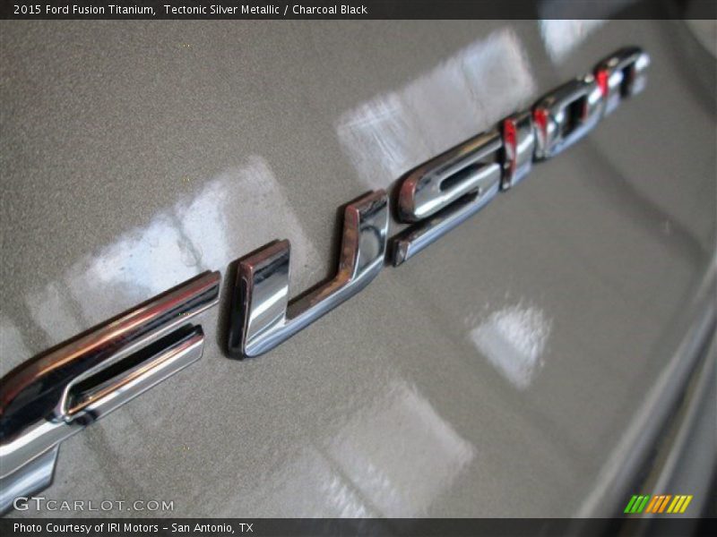 Tectonic Silver Metallic / Charcoal Black 2015 Ford Fusion Titanium