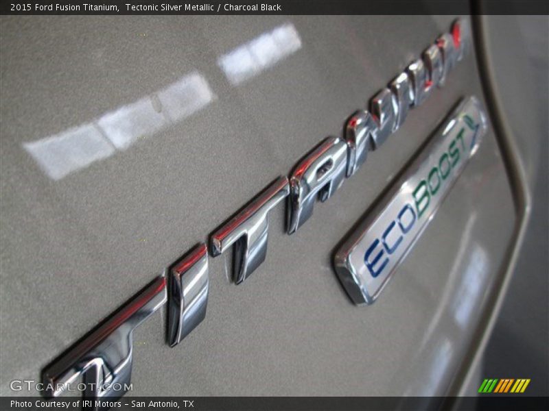 Tectonic Silver Metallic / Charcoal Black 2015 Ford Fusion Titanium