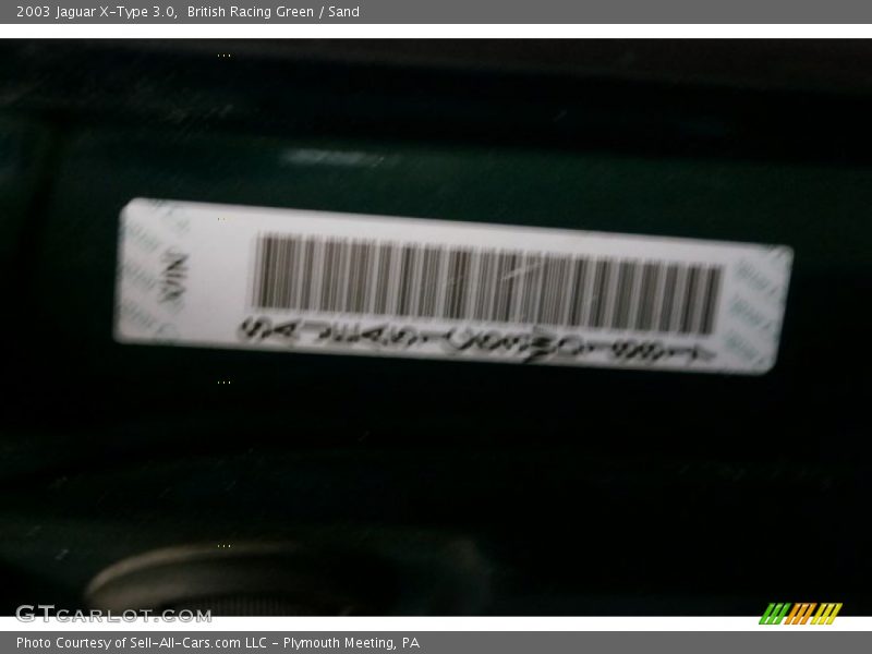 British Racing Green / Sand 2003 Jaguar X-Type 3.0