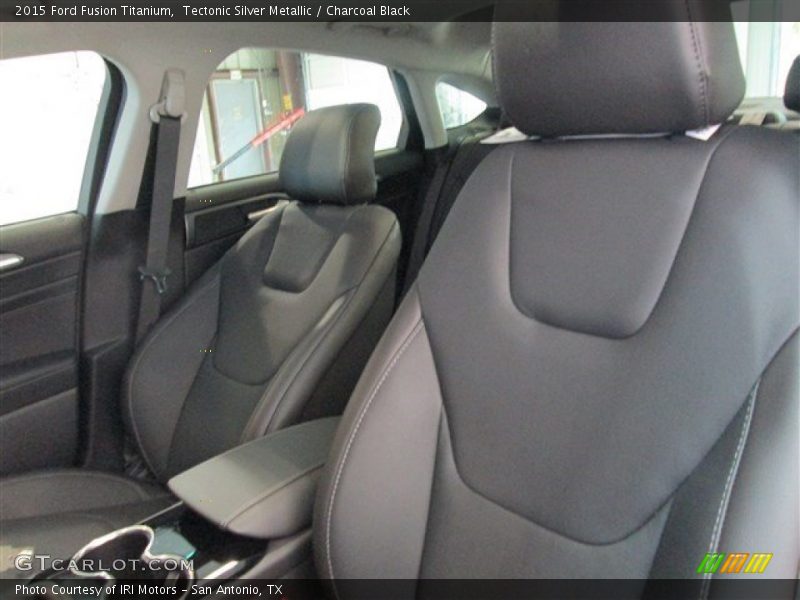 Tectonic Silver Metallic / Charcoal Black 2015 Ford Fusion Titanium