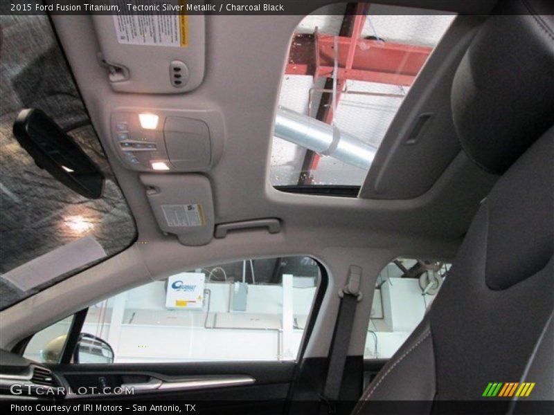 Tectonic Silver Metallic / Charcoal Black 2015 Ford Fusion Titanium