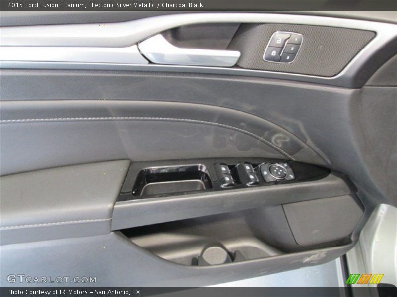 Tectonic Silver Metallic / Charcoal Black 2015 Ford Fusion Titanium