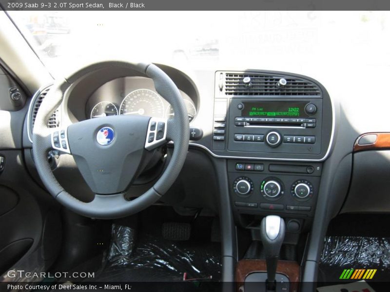 Black / Black 2009 Saab 9-3 2.0T Sport Sedan