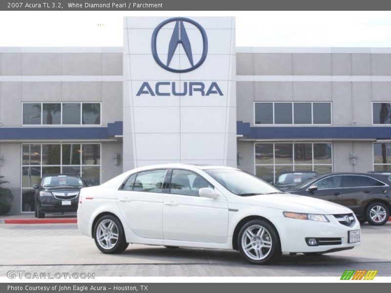 White Diamond Pearl / Parchment 2007 Acura TL 3.2