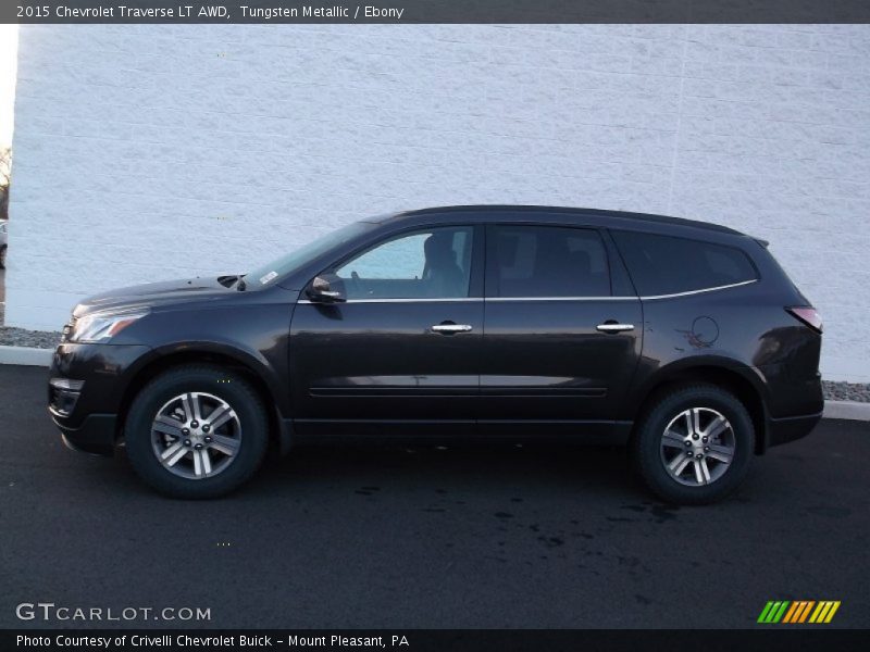Tungsten Metallic / Ebony 2015 Chevrolet Traverse LT AWD