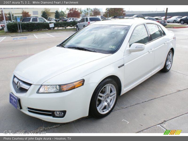 White Diamond Pearl / Parchment 2007 Acura TL 3.2