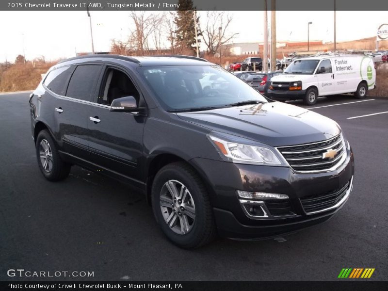 Tungsten Metallic / Ebony 2015 Chevrolet Traverse LT AWD