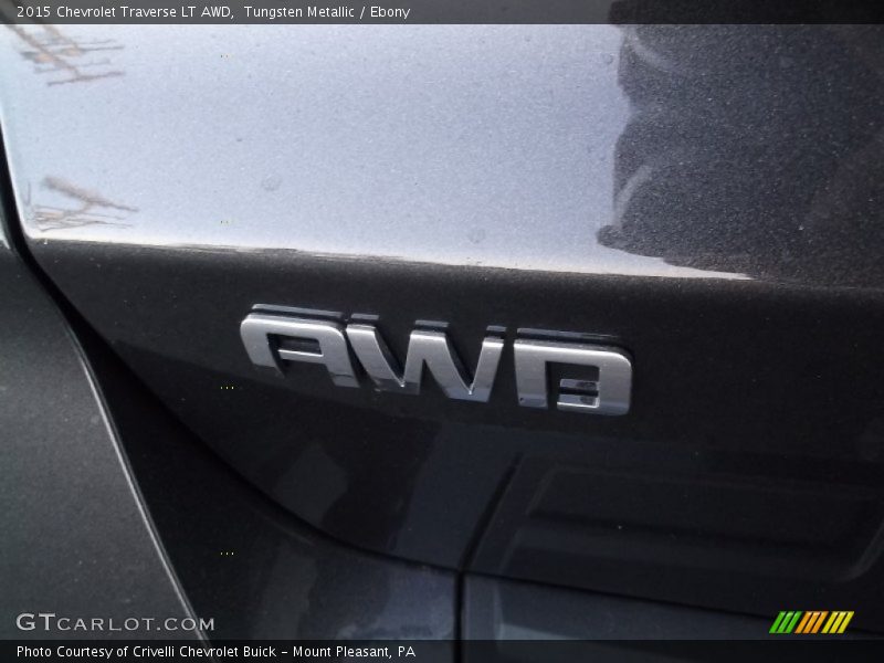 Tungsten Metallic / Ebony 2015 Chevrolet Traverse LT AWD