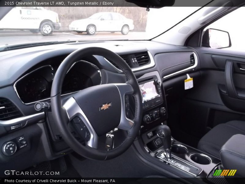 Tungsten Metallic / Ebony 2015 Chevrolet Traverse LT AWD