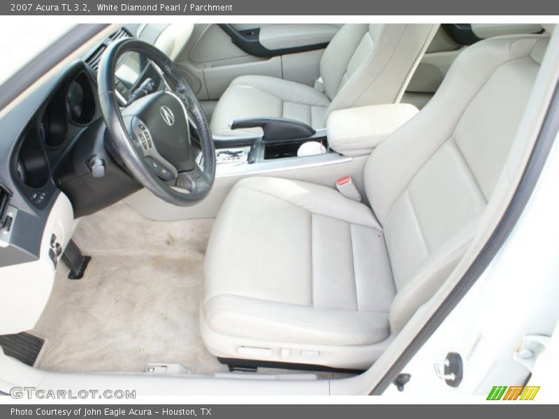 White Diamond Pearl / Parchment 2007 Acura TL 3.2