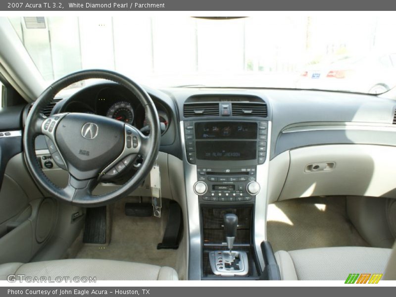 White Diamond Pearl / Parchment 2007 Acura TL 3.2