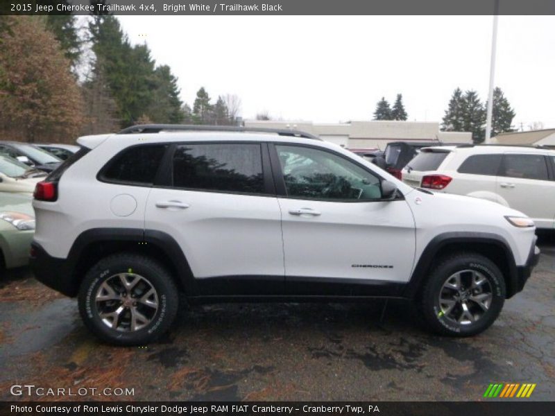 Bright White / Trailhawk Black 2015 Jeep Cherokee Trailhawk 4x4