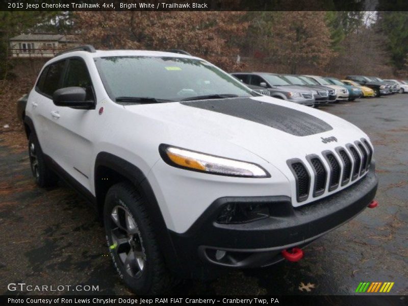 Bright White / Trailhawk Black 2015 Jeep Cherokee Trailhawk 4x4