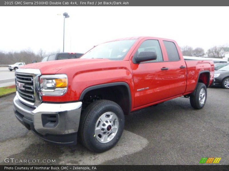 Fire Red / Jet Black/Dark Ash 2015 GMC Sierra 2500HD Double Cab 4x4