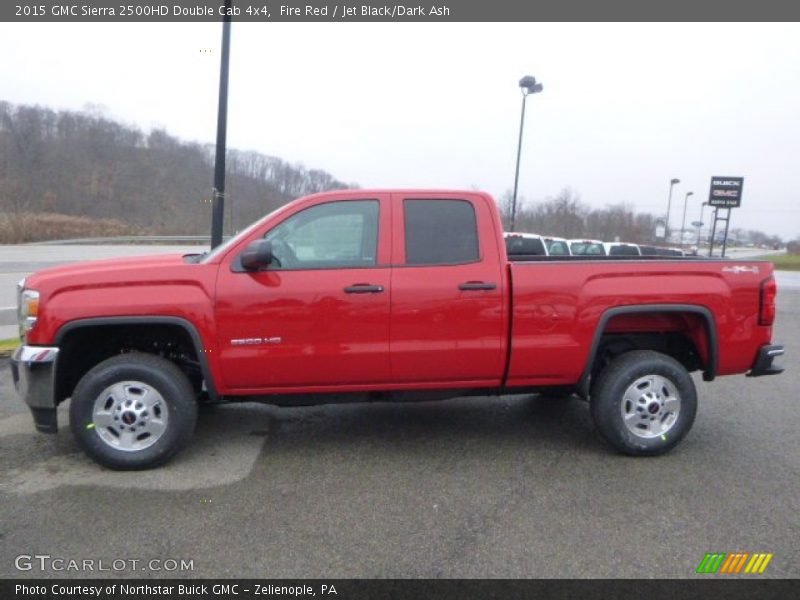 Fire Red / Jet Black/Dark Ash 2015 GMC Sierra 2500HD Double Cab 4x4