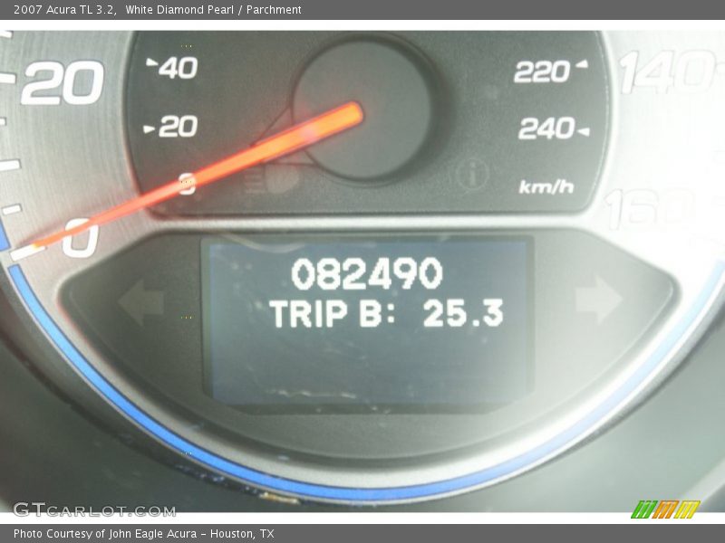 White Diamond Pearl / Parchment 2007 Acura TL 3.2