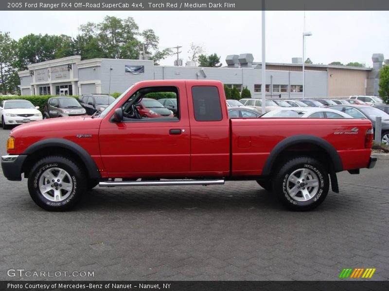 Torch Red / Medium Dark Flint 2005 Ford Ranger FX4 Off-Road SuperCab 4x4