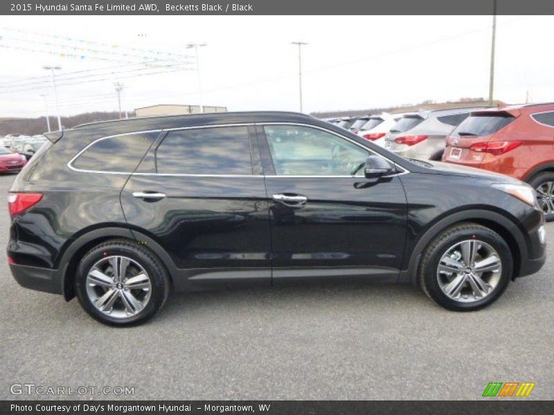 Becketts Black / Black 2015 Hyundai Santa Fe Limited AWD