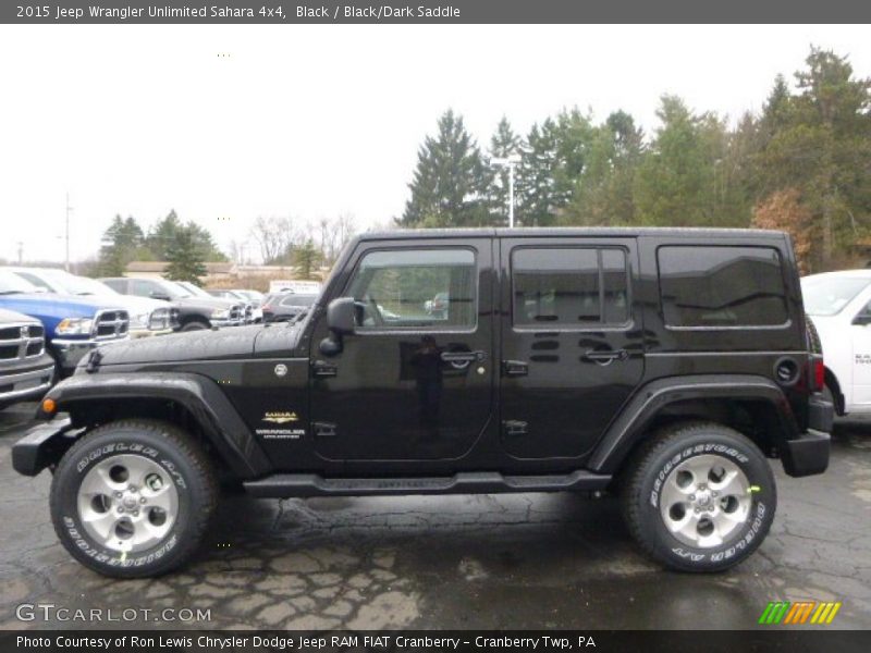 Black / Black/Dark Saddle 2015 Jeep Wrangler Unlimited Sahara 4x4