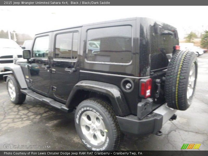 Black / Black/Dark Saddle 2015 Jeep Wrangler Unlimited Sahara 4x4