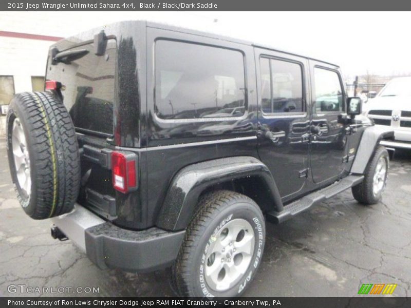 Black / Black/Dark Saddle 2015 Jeep Wrangler Unlimited Sahara 4x4