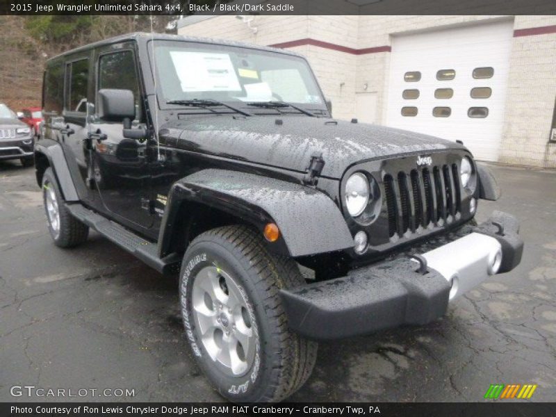 Black / Black/Dark Saddle 2015 Jeep Wrangler Unlimited Sahara 4x4