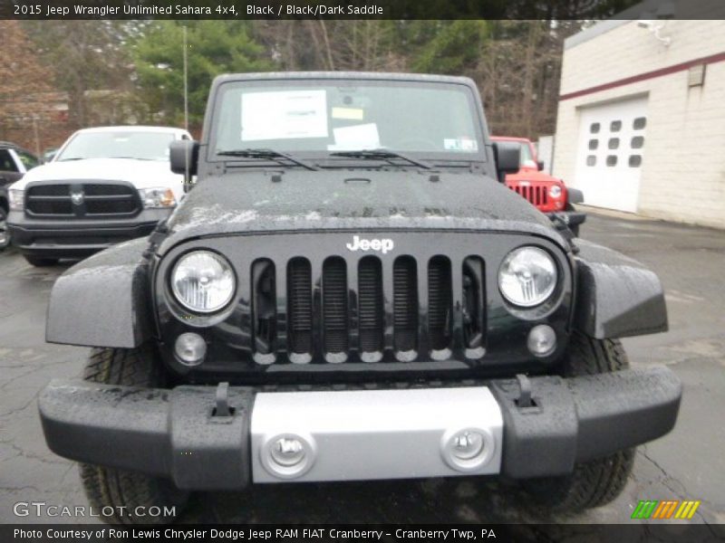 Black / Black/Dark Saddle 2015 Jeep Wrangler Unlimited Sahara 4x4
