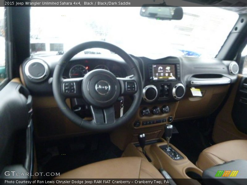 Black/Dark Saddle Interior - 2015 Wrangler Unlimited Sahara 4x4 