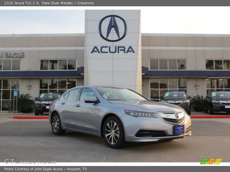 Slate Silver Metallic / Graystone 2015 Acura TLX 2.4