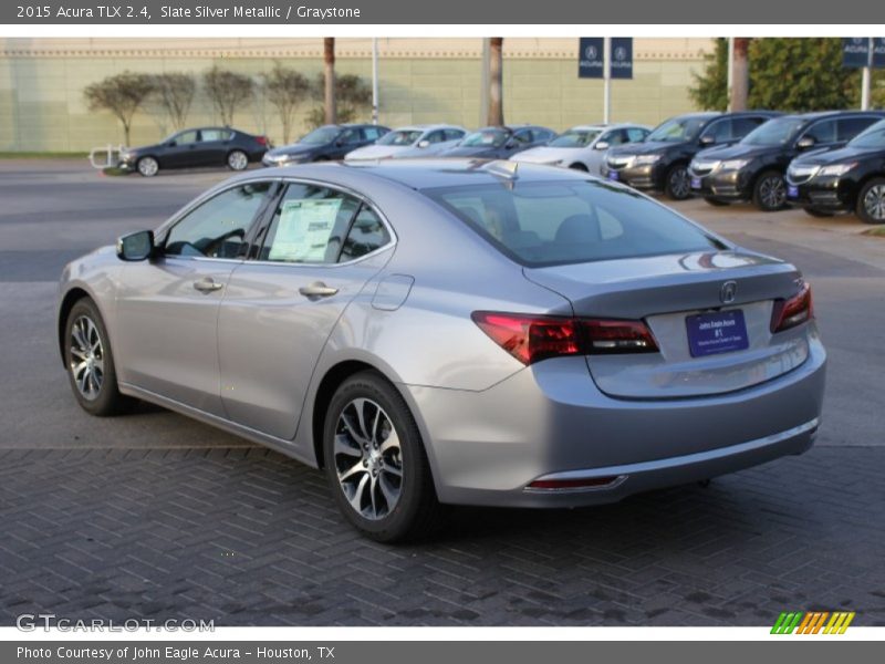 Slate Silver Metallic / Graystone 2015 Acura TLX 2.4